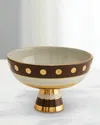 Jonathan Adler Chroma 10.5" Bowl In Bronze/gold
