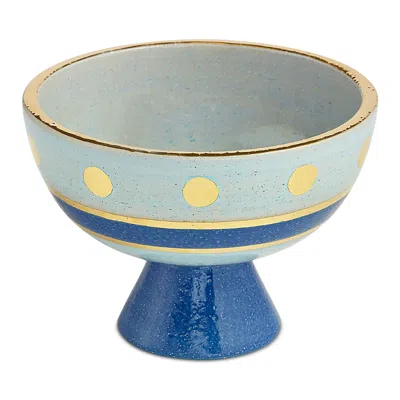 Jonathan Adler Chroma Short Bowl In Blue