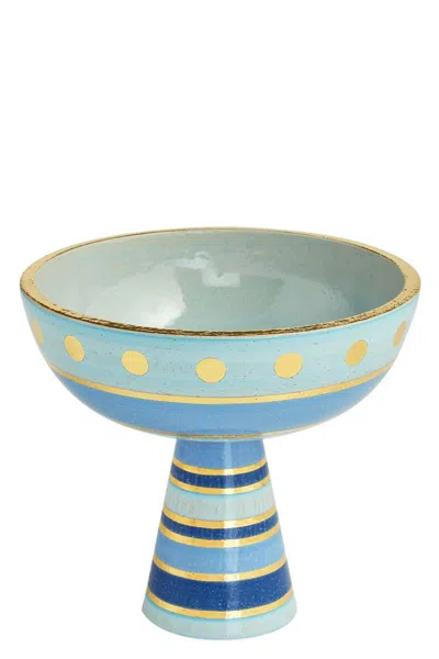 Jonathan Adler 'chroma Tall' Bowl ⌀ 24,13 Cm In Blue