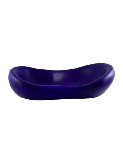 Pre-owned Jonathan Adler Cobalt Stoneware Bowl In Blue