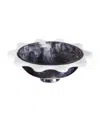 Jonathan Adler Como 100 Oz. Ripple Bowl In Black
