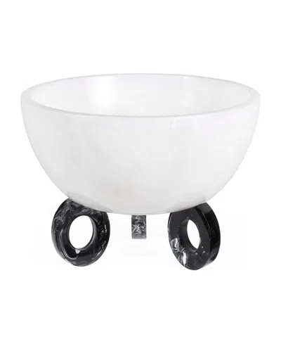 Jonathan Adler Como 50 Oz. Disc Bowl In White