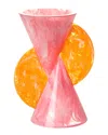 Jonathan Adler Pink Mustique Cone Vase In Pink