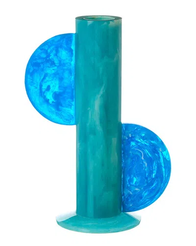 Jonathan Adler Como Cylinder Vase In Green