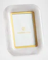 Jonathan Adler Como Frame 4x6 White In White