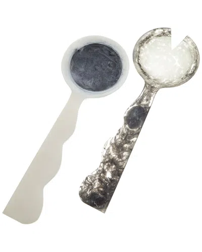 Jonathan Adler Como Ripple Salad Servers In Multi