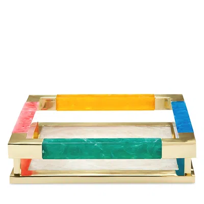 Jonathan Adler Como Square Tray In Multi