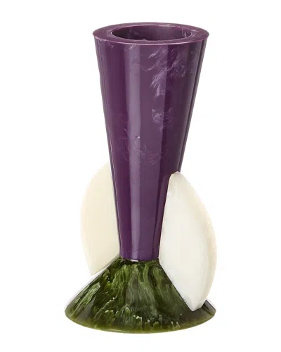Jonathan Adler Como Tapered Bud Vase In Purple
