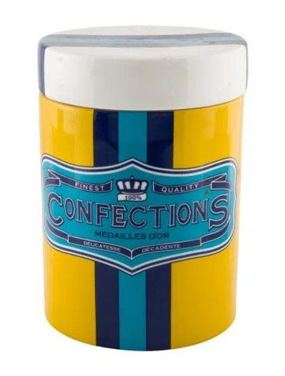 Pre-owned Jonathan Adler Confection Carnaby Canister In Multi