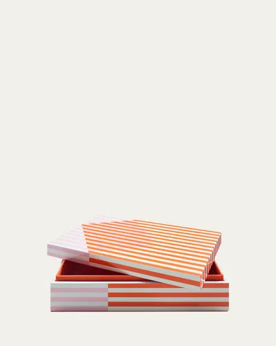 JONATHAN ADLER COPENHAGEN LACQUER BOX, LARGE