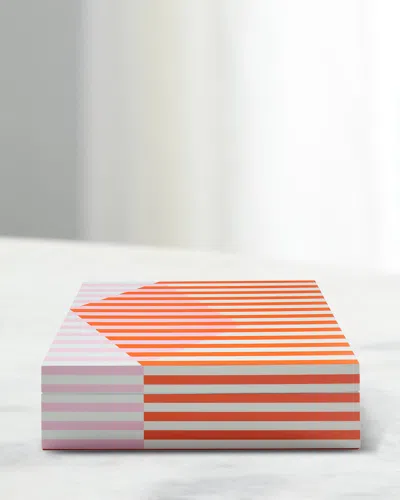 JONATHAN ADLER COPENHAGEN LACQUER BOX, LARGE