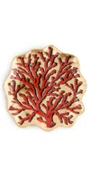 Jonathan Adler Coral Trinket Tray Red In Red