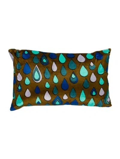 Pre-owned Jonathan Adler Cotton-blend Lumbar Pillow In Multi