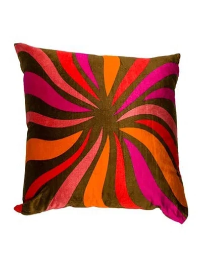 Pre-owned Jonathan Adler Cotton-blend Throw Pillow