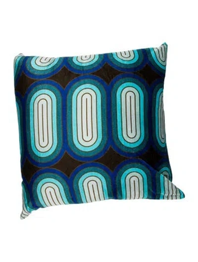 Pre-owned Jonathan Adler Cotton-blend Throw Pillow In Multi