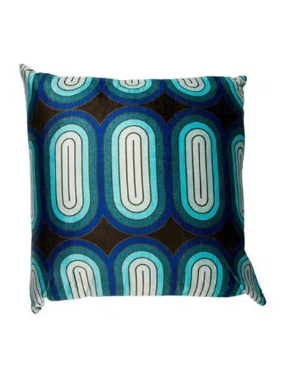 Pre-owned Jonathan Adler Cotton-blend Throw Pillow In Multi