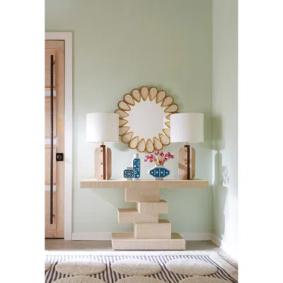 Jonathan Adler Cubist Console In Ivory