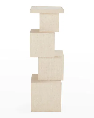 Jonathan Adler Cubist Pedestal In Neutral