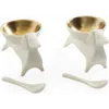 Jonathan Adler Dachshund Salt And Pepper Cellars In Multi