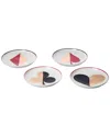 Jonathan Adler Dealer's Choice Canapé Plate Set In Multi
