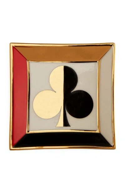 Jonathan Adler Dealer's Choice Square Tray In Multi