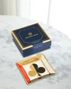 Jonathan Adler Dealers Choice Square Tray In Black/gold/red