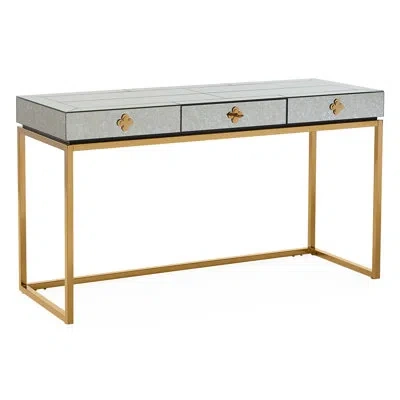 Jonathan Adler Delphine Desk In Antique Mirror
