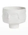 Jonathan Adler Dora Maar Pedestal Serving Bowl In White