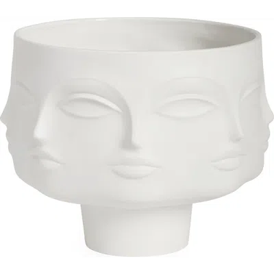 Jonathan Adler Dora Maar Pedestal Serving Bowl In White