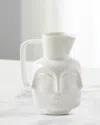 Jonathan Adler Dora Maar Pitcher, 49 Oz. In White
