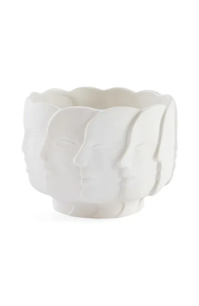 Jonathan Adler Dora Maar Radial Decorative Bowl In White