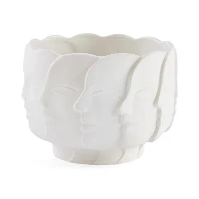 Jonathan Adler Dora Porcelain Decorative Bowl In White