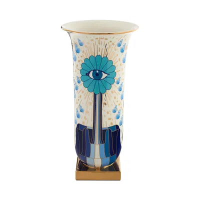 Jonathan Adler Druggist Flared Vase In Blue