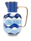Jonathan Adler Druggist Pitcher In Blue