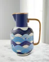 Jonathan Adler Druggist Pitcher In Bluewhite