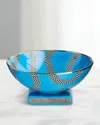 Jonathan Adler Eden Porcelain Bowl In Blue