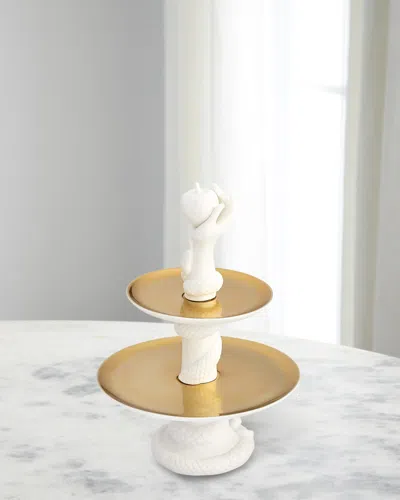 Jonathan Adler Eden Bon Bon Tray In Gold