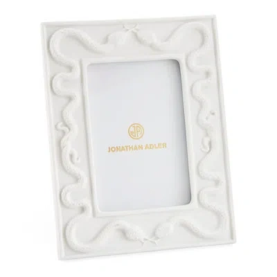 Jonathan Adler Eden Ceramic Picture Frame In White