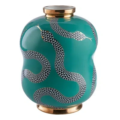 Jonathan Adler Eden Ceramic Table Vase In Green