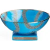 Jonathan Adler Eden Decorative Bowl In Blue/gold