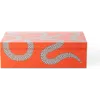 Jonathan Adler Eden Lacquer Box In Poppy Orange