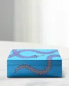 Jonathan Adler Eden Lacquer Box, Small In Blue