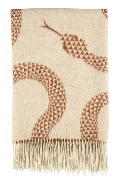Jonathan Adler Eden Merino Wool Throw Blanket In Serpent Chic