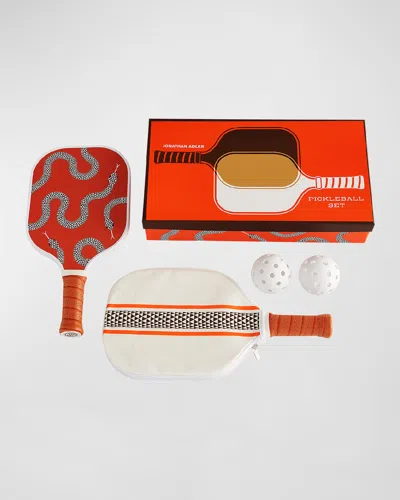 Jonathan Adler Eden Pickleball Set In Orange