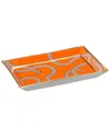 Jonathan Adler Eden Rectangular Tray In Orange