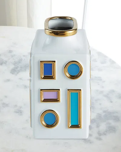 Jonathan Adler Emilio Short Vase In Multi