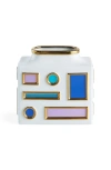 Jonathan Adler Emilio Short Vase In White