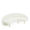 Jonathan Adler Ether Curved Sofa In Natural