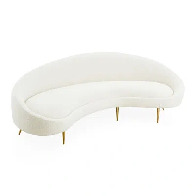 Jonathan Adler Ether Curved Sofa In Olympus Oatmeal