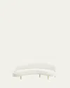Jonathan Adler Ether Curved Sofa In Olympus Oatmeal